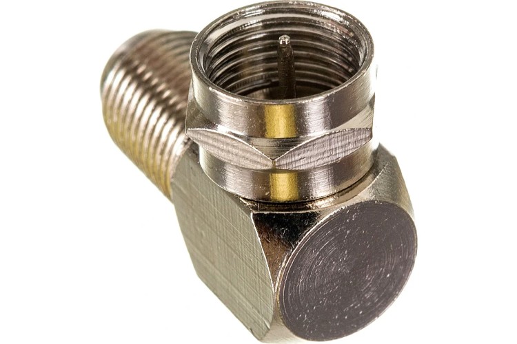 Переходник антенный Proconnect 05-4203-4-9 (гнездо F-штекер F), угловой, для кабеля RG-6 5шт - изображение 3