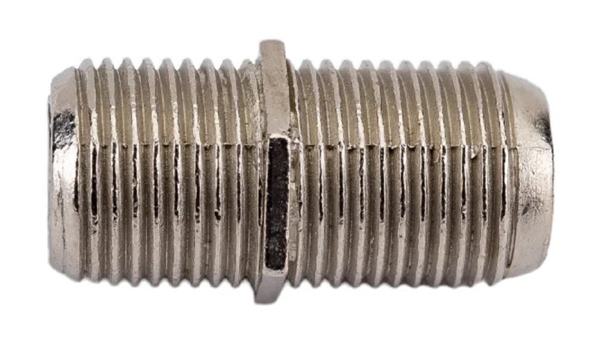 Переходник антенный Proconnect 05-4201-6-7 (гнездо F-гнездо F), бочка, для кабеля RG-6 никель - изображение 4