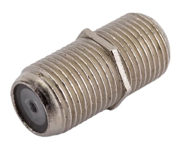 Переходник антенный Proconnect 05-4201-6-7 (гнездо F-гнездо F), бочка, для кабеля RG-6 никель