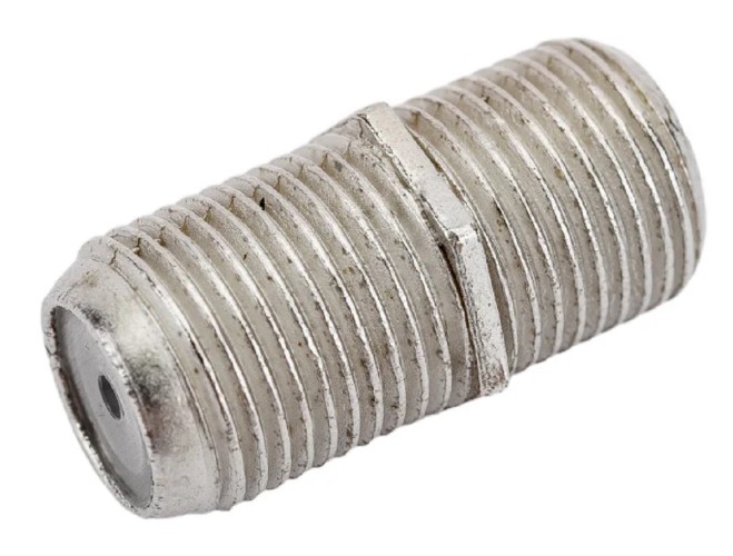 Переходник антенный Proconnect 05-4201-6-7 (гнездо F-гнездо F), бочка, для кабеля RG-6 никель - изображение 3