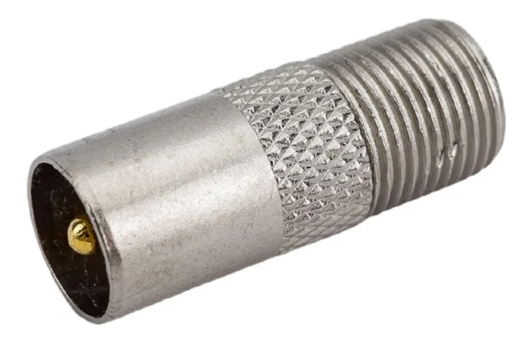 Переходник антенный Proconnect 05-4303-4-7 (гнездо F-штекер TV), для кабеля RG-6, никель