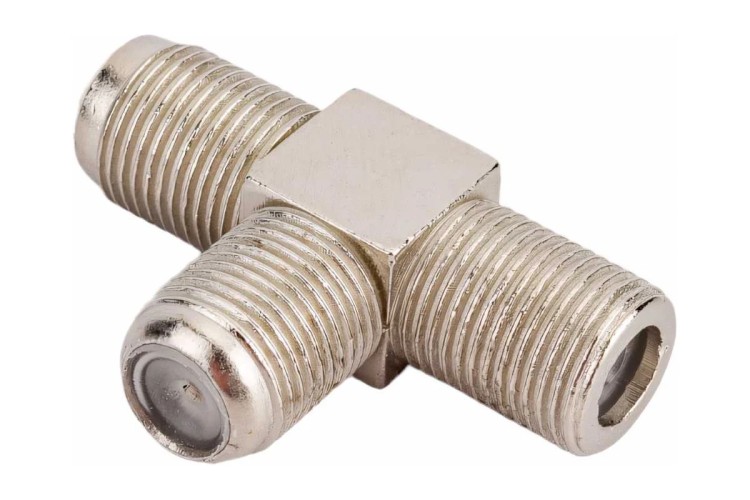 Переходник антенный Proconnect 05-4204-4-7 (3 гнезда F), тройник (1 шт), никель