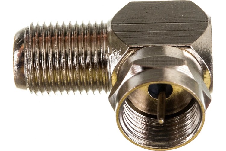 Переходник антенный Proconnect 05-4203-4-9 (гнездо F-штекер F), угловой, для кабеля RG-6 5шт - изображение 4