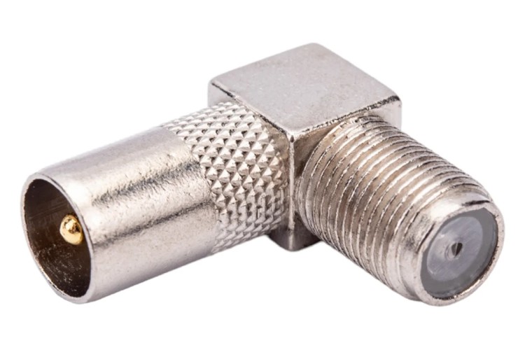 Переходник антенный Proconnect 05-4311-4-7 (гнездо F-штекер TV), угловой, для кабеля RG-6 - изображение 3