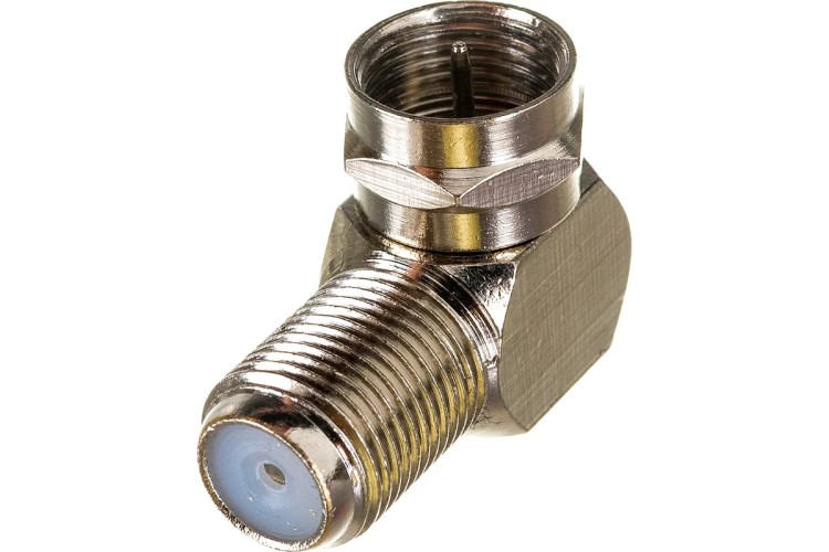 Переходник антенный Proconnect 05-4203-4-9 (гнездо F-штекер F), угловой, для кабеля RG-6 5шт - изображение 2