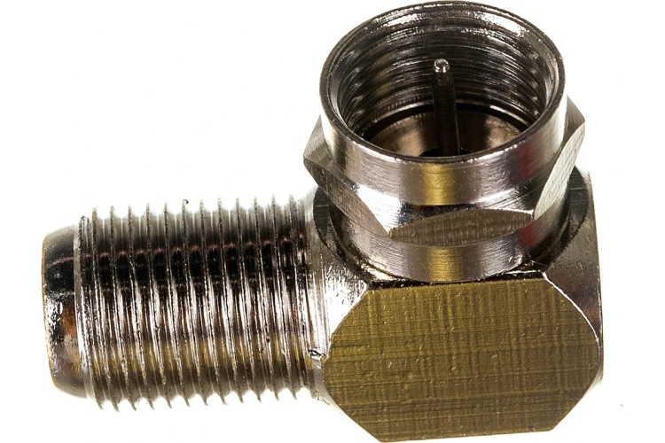 Переходник антенный Proconnect 05-4203-4-9 (гнездо F-штекер F), угловой, для кабеля RG-6 5шт