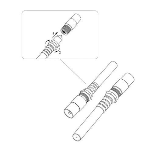 Переходник антенный REXANT 06-0025-A (гнездо F-штекер TV) для кабеля RG-6, никель - изображение 4