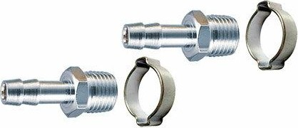 Переходник FUBAG 180431B 1/4"M на елочку 8мм с обжимным кольцом 2шт 180431 В