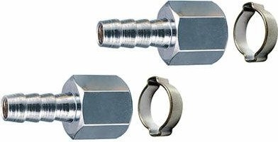 Переходник FUBAG 180441B 1/4"F на елочку 8мм с обжимным кольцом 2шт 180441 B