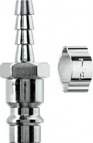 Переходник KRAFTOOL штуцер "елочка" 6 мм-рапид с хомутом 06597-06