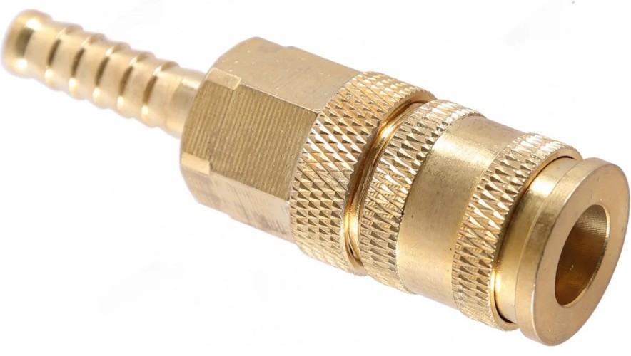 Переходник NORDBERG NPF08B быстросъемный елочка "мама" диам. 8 мм, латунь