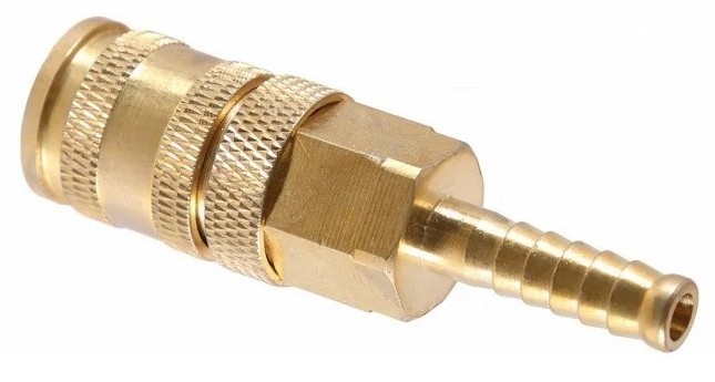 Переходник NORDBERG NPF08B быстросъемный елочка "мама" диам. 8 мм, латунь - изображение 2
