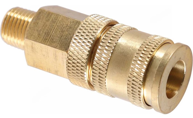 Переходник NORDBERG NPF22B быстросъемный резьба "мама" M1/4", латунь
