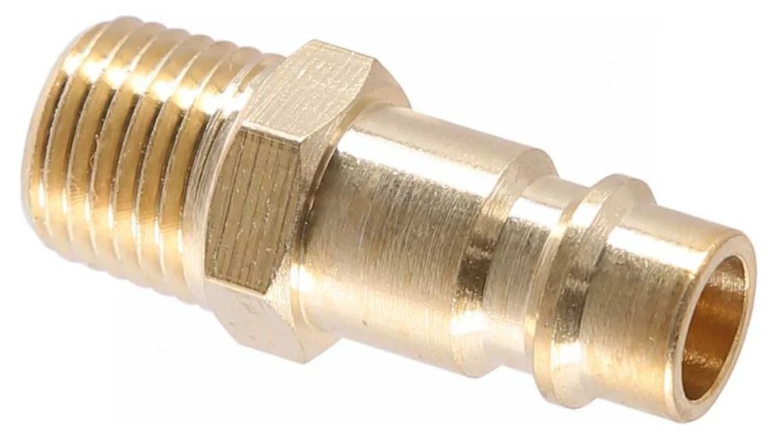 Переходник NORDBERG NPM22B "папа" быстросъемный-резьба M1/4", латунь