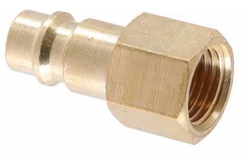 Переходник NORDBERG NPM32B "папа" быстросъемный-резьба F1/4", латунь - изображение 2