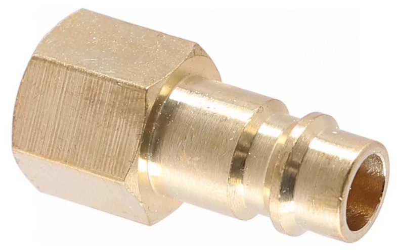 Переходник NORDBERG NPM32B "папа" быстросъемный-резьба F1/4", латунь