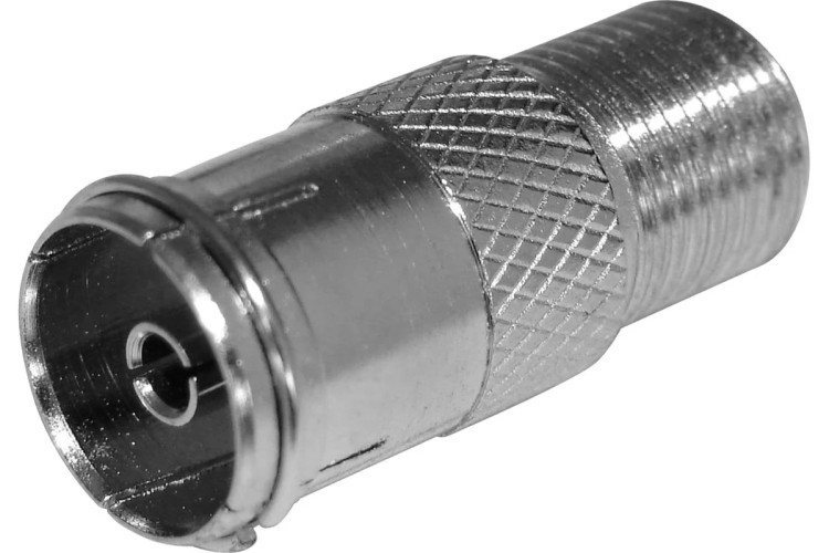 Переходник Proconnect 05-4301-4 ( уп 100 шт ) гн F-гн TV с кольцом (03-084-A1) 05-4301-4