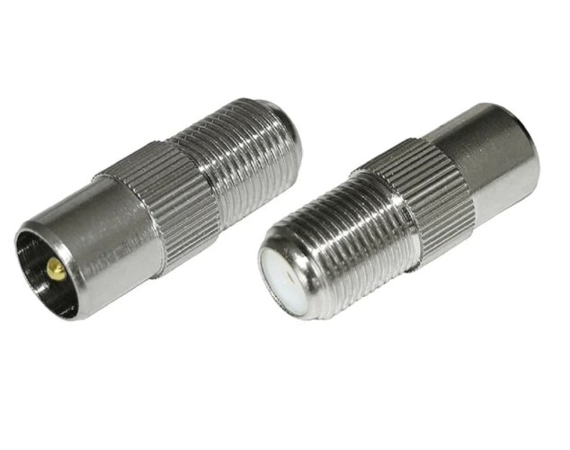 Переходник REXANT 05-4303 ( уп 100 шт ) гн F-шт TV (03-083) 05-4303