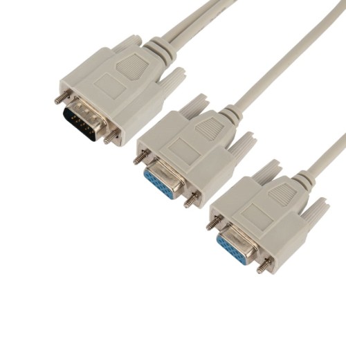 Переходник штекер REXANT 17-6834 VGA-2 гнезда VGA, провод - изображение 3