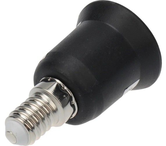 Переходник цокольный REXANT 11-8871 Е14-Е27 черный - изображение 2