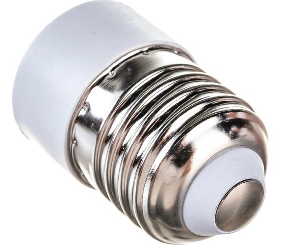 Переходник цокольный REXANT 11-8813 Е27-Е27 белый