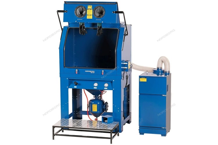 Пескоструйная камера NORDBERG NS10P с напорной системой подачи абразива и циклонной фильтрацией NS10P - изображение 5