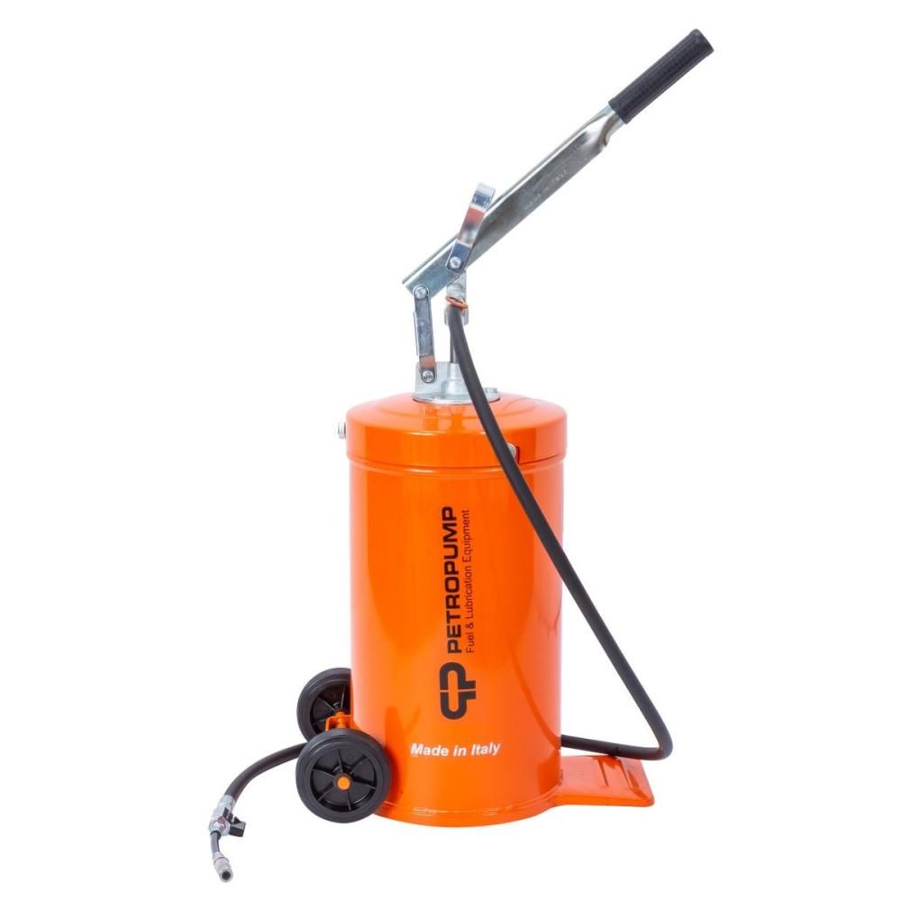 Ручной солидолонагнетатель Petropump 16 кг, с тележкой, 150 бар PP210014