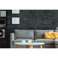 Камень натуральный кварцит Pharaon черный 0.63 м2 - изображение 8