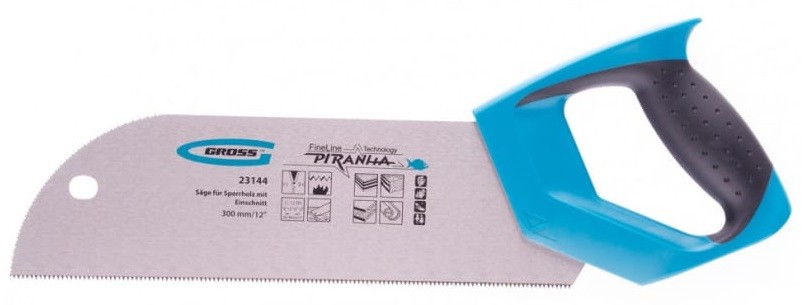 Пила GROSS 23144 для фанеры с запилом PIRANHA, 300 мм/12"