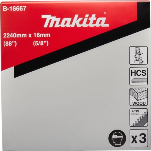 Пила кольцевая по дереву MAKITA B-16667 2240х0,5х16х4tpi 3 шт. - изображение 2