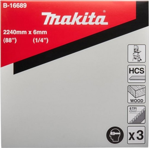 Пила кольцевая по дереву MAKITA B-16689 2240х0,5х6х6tpi 3 шт. - изображение 2