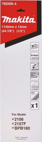 Пила кольцевая по металлу MAKITA 792556-4 1140x0.5х13x18TPI (для пластика/цв.мет.) - изображение 2