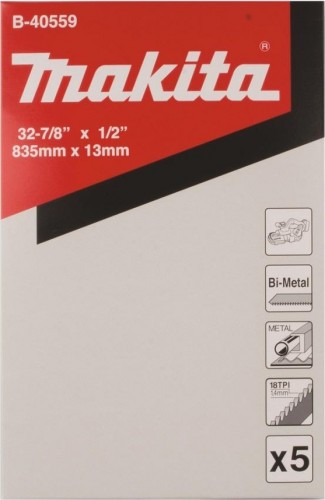 Пила кольцевая по металлу MAKITA B-40559 835x0.5x13x18TPI (для пластика/цв.мет), 5 шт. - изображение 2