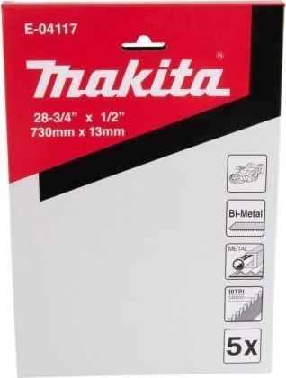 Пила кольцевая по металлу MAKITA E-04117 Bi-Metal 730х13x18Т, 5 шт. - изображение 2
