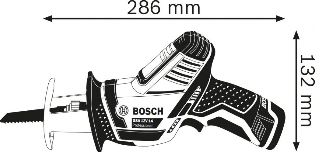 Пила сабельная аккумуляторная BOSCH GSA 12V-14 0615990M3Z - изображение 2