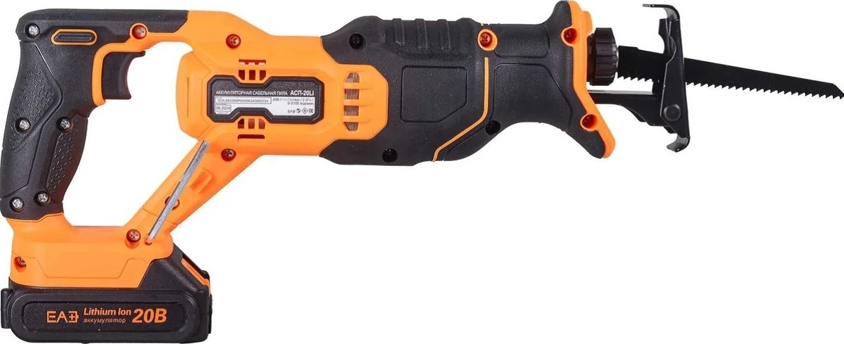 Пила сабельная аккумуляторная ВИХРЬ АСП-20Li АКБ и ЗУ 72/25/4 - изображение 3