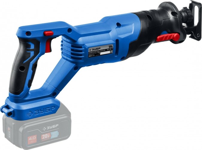 Пила сабельная аккумуляторная ЗУБР Профессионал SPB-180 20v бесщеточная без акб и зу SPB-180 - изображение 3