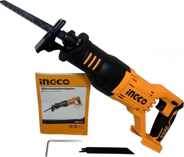 Пила сабельная аккумуляторная INGCO CRSLI1151 Li-Ion 20B - изображение 2