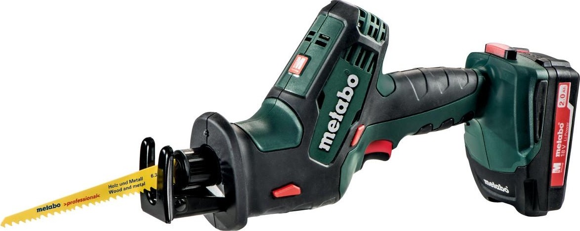 Пила сабельная аккумуляторная METABO SSE 18 LTX  Compact 2х2,0 Ач 602266500