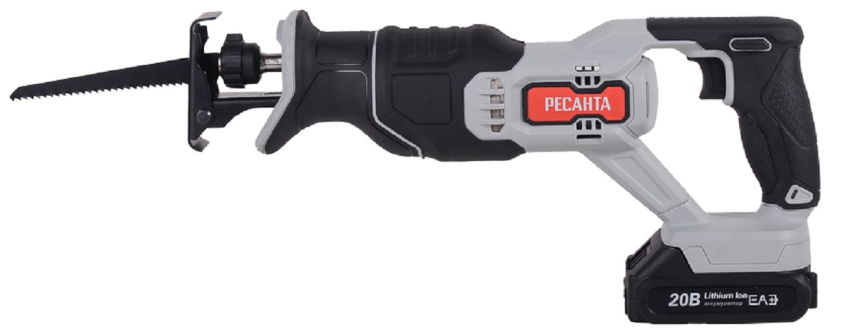 Пила сабельная аккумуляторная Ресанта АСП-20Li с АКБ и ЗУ 75/25/2 - изображение 2