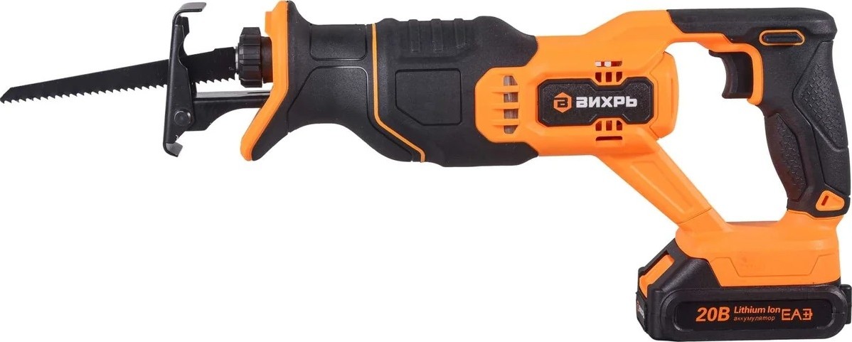 Пила сабельная аккумуляторная ВИХРЬ АСП-20Li АКБ и ЗУ 72/25/4 - изображение 2
