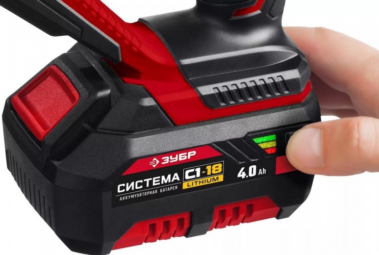 Пила сабельная аккумуляторная ЗУБР Мастер СПЛ-185-41 18v (1 x 4Ач) спл-0185-041 - изображение 5