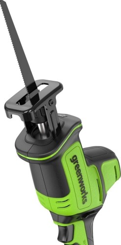 Пила сабельная аккумуляторная GREENWORKS  GPT-CRS-25 24V, АКБ 2Ач и ЗУ 1200507CUA - изображение 4