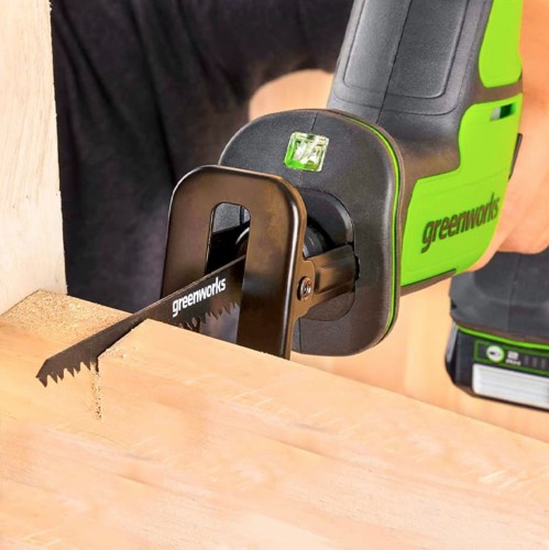 Пила сабельная аккумуляторная GREENWORKS GPT-CRS-25 1 200 507 компактная без АКБ и ЗУ 1200507 - изображение 2