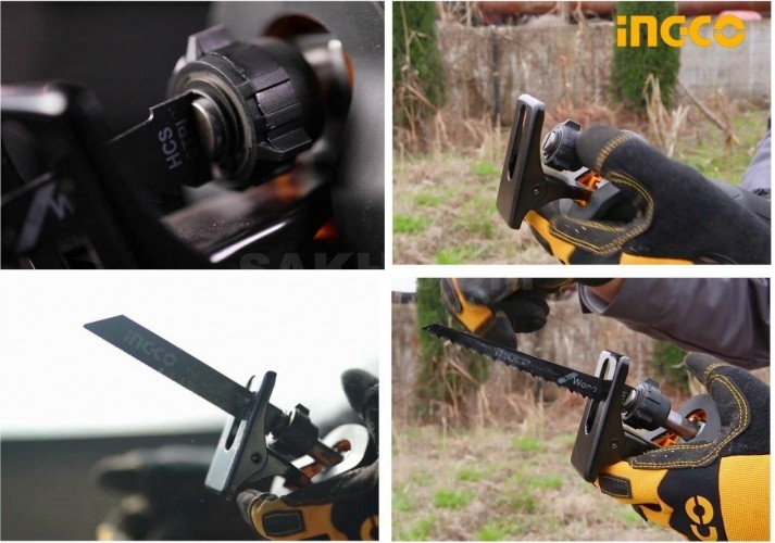 Пила сабельная аккумуляторная INGCO CRSLI1151 Li-Ion 20B - изображение 3