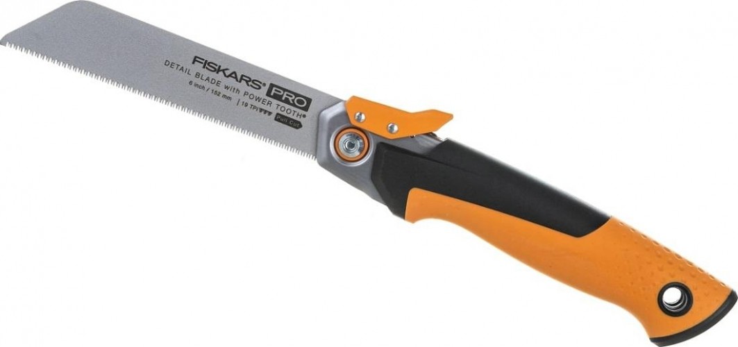 Пила садовая FISKARS PowerTooth 150мм 19 зубьев на дюйм 1062932