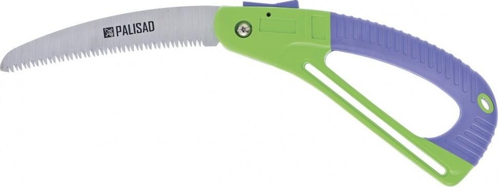Пила садовая PALISAD 175 мм складная, рабочая часть, пластиковая обрезиненная, 60411