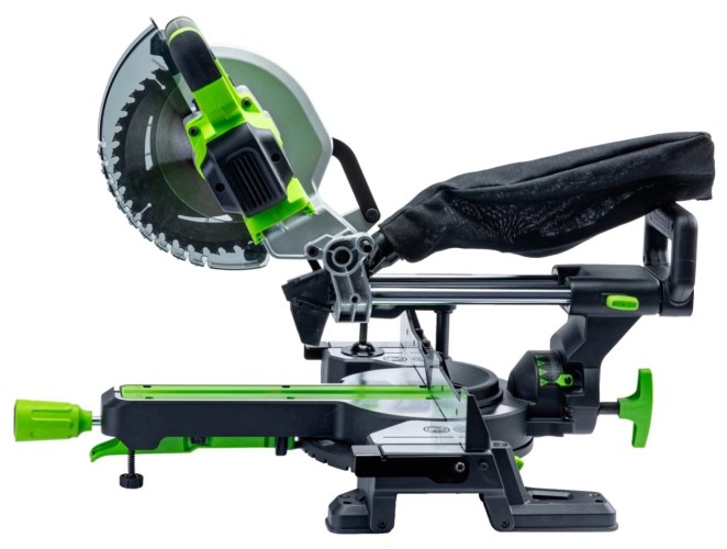 Пила торцовочная аккумуляторная GREENWORKS GD24MS216 24V, б/щ, 4800 об/мин, АКБ 8Ач и ЗУ 1501707UH - изображение 2