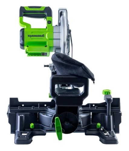 Пила торцовочная аккумуляторная GREENWORKS GD24MS216 24V, б/щ, 4800 об/мин, АКБ 8Ач и ЗУ 1501707UH - изображение 3