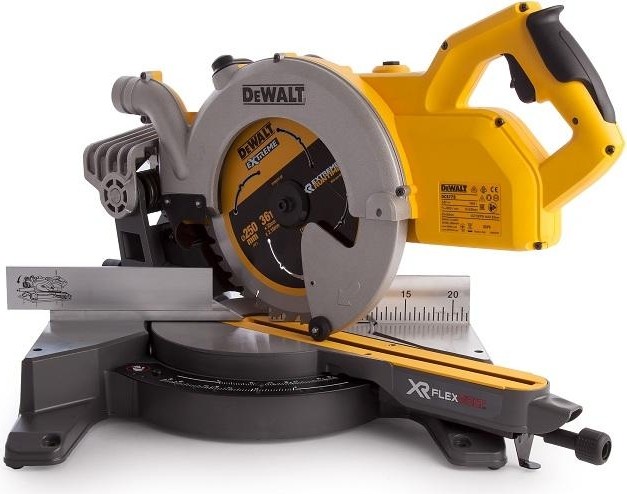 Пила торцовочная аккумуляторная DeWALT DCS 778 N FLEXVOLT, бесщеточная, без АКБ и З/У DCS778N-XJ - изображение 2